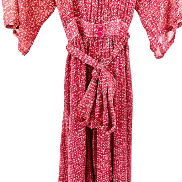 Rachel Zoe Olivia Silk Midi Dress Rust Orange size 10 - Picture 6 of 10